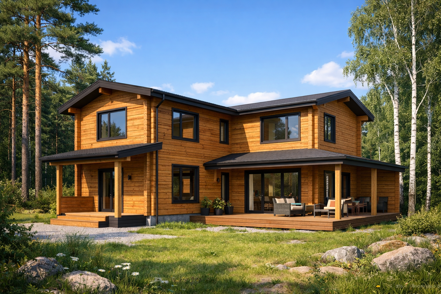 Дома из бруса