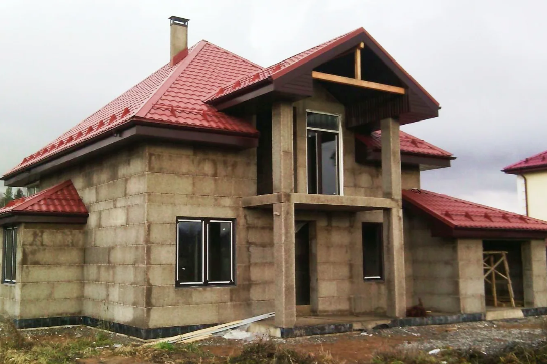 2-х этажный дом из блоков 115 м2. пос. Сосново, Ленобласть