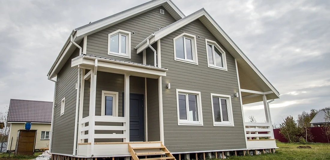 2-х этажный каркасный дом 110 м2. СНТ Токсовское, Ленобласть