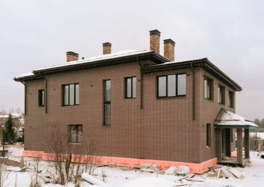 2-х этажный дом из газобетона 160 м2. дер. Гостилицы, Ленобласть